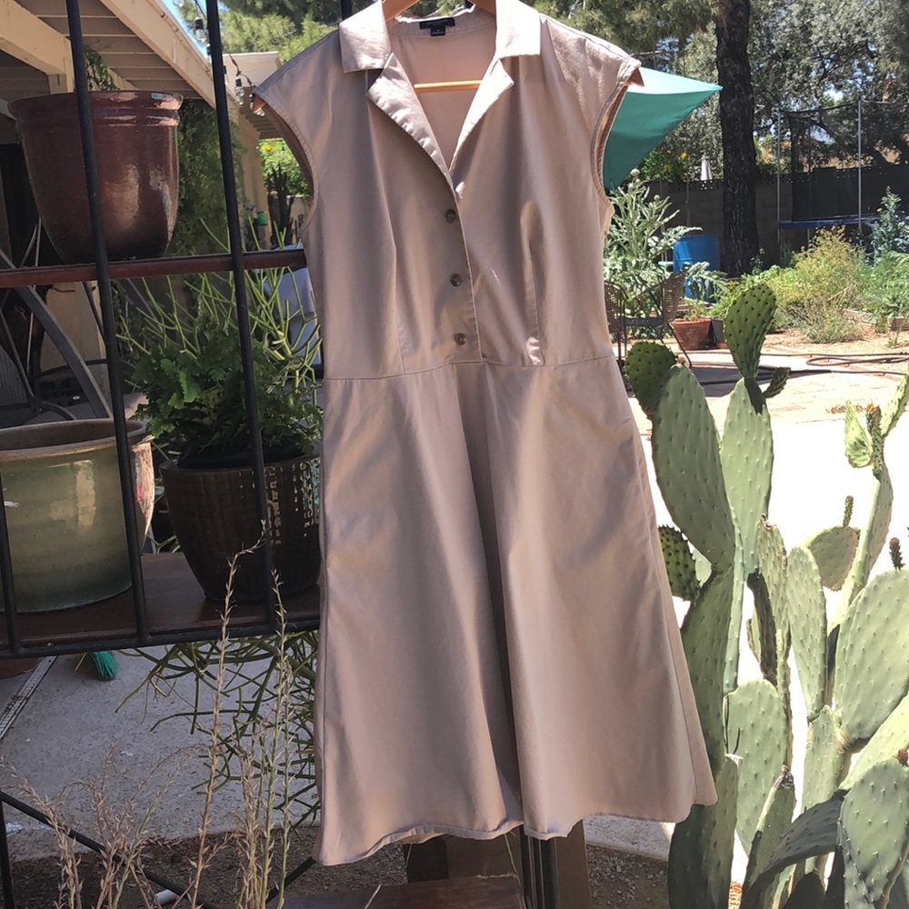Ann Taylor sleeveless shirt dress